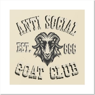 Anti Social Goat Club Posters and Art